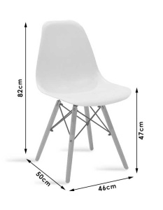 Scaun Julita Negru 46x52x81 cm - Img 7