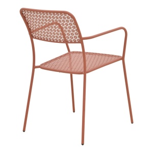 Set 3 bucati masa si scaune gradina V2, Moraja, Terracotta, 70x70x73 cm - Img 6