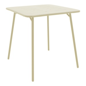 Set 3 masa si scaune gradina, Deraby, Crem, 70x70x73 cm - Img 3