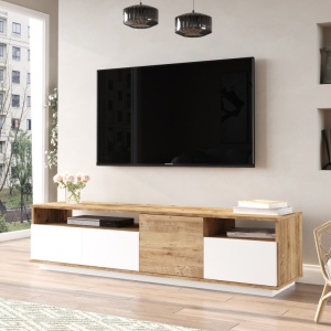 Έπιπλο TV FR5 Athlantic Pine-Λευκό - Img 2