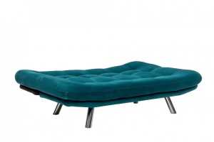 Αναδιπλούμενος καναπές 3 θέσεων Misa Small Sofabed Πετρόλ Πράσινο - Img 5