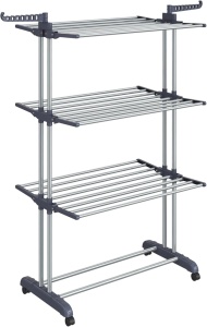Απλώστρα ρούχων Songmics Γκρι 126.6x64.2x169.2 cm
