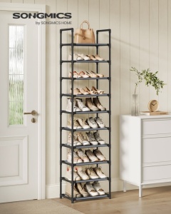 Αρθρωτή παπουτσοθήκη Songmics Γκρι 45x28x173 cm