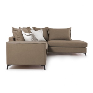 Αριστερός Γωνιακός Καναπές Boston Mocha - Κρεμ 290x235x95 cm - Img 3