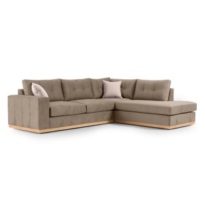 Αριστερός Γωνιακός Καναπές Boston Mocha - Κρεμ - Natural 280x225x95 cm