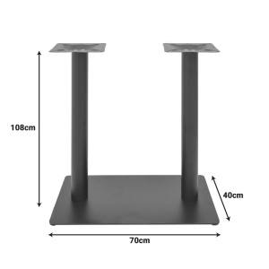 Βάση για επιφάνεια τραπεζιού Givosa Μαύρο 70x40x108 cm - Img 2