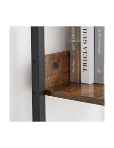 Βιβλιοθήκη τύπου σκάλας, Vasagle, 5 ράφια, LLS109B01, Rustic Καφέ - Img 7