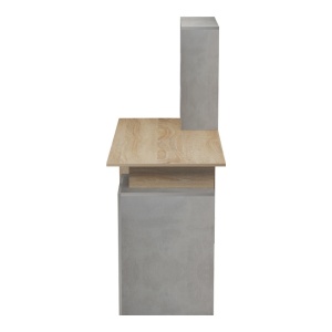 Γραφείο με βιβλιοθήκη Meza Pako World Sonoma 146.3x55x128.8 cm - Img 5