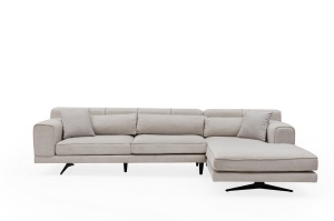 Γωνιακός Καναπές Jivago Μπεζ 308x198x78 cm - Img 8