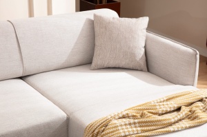 Δεξιός Γωνιακός Καναπές Belissimo Μπεζ 270x140x67 cm - Img 3