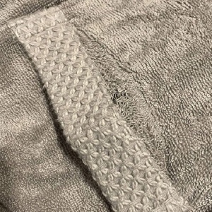 Επανασυσκευασμένο: Unisex μπουρνούζι, Valeron Ανθρακί, Universal (100% Βαμβάκι) - Img 3