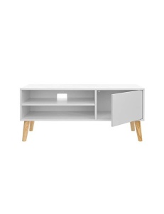 Έπιπλο τηλεόρασης, Vasagle, LTV09WT, Λευκό, 110 x 40 x 49 cm - Img 6
