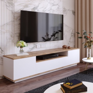 Έπιπλο TV Fr7 Λευκό 180x44.6x44.5 cm - Img 2