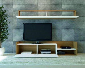 Έπιπλο TV Kale-Teak, Λευκό - Img 2