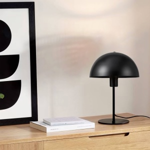 Επιτραπέζιο φωτιστικό Desker E27 μέταλλο μαύρο 25x25x39 cm - Img 2