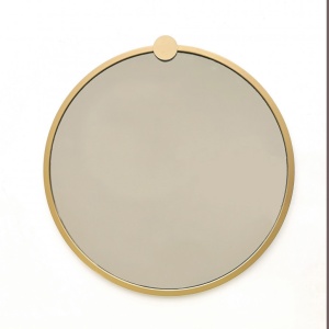 Καθρέφτης GoldMetalÇerçeveYuvarlakAynaA708 Gold - Img 8