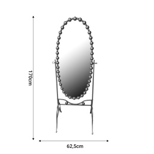 Καθρέφτης Present μεταλλικός χρυσός 65.5x49x170 cm - Img 2