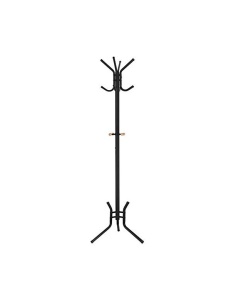Καλόγερος Songmics, Μέταλλο, Μαύρο, 176 cm