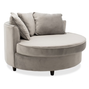Καναπές Round Γκρι 123x120x85 cm