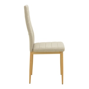 Καρέκλα Parker Μπεζ 39.5x48x95 cm - Img 3