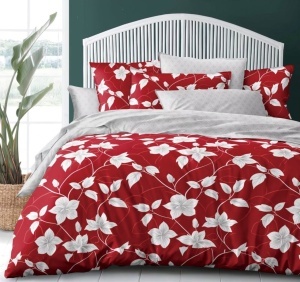 Κλινοσκεπάσματα με Λάστιχο 180x200 Red Whisper (Σατέν Βαμβάκι)
