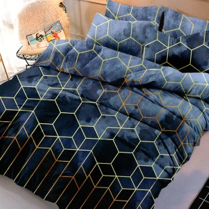 Κλινοσκεπάσματα Geometric Blue 6 Τεμάχια (Finet)