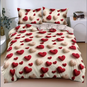 Κλινοσκεπάσματα Valentines (Σατέν Βαμβάκι)