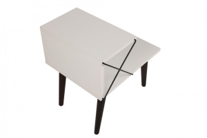 Κομοδίνο Cross - Λευκό - Img 7