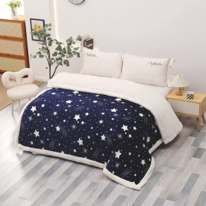 Κουβέρτα Cocolino με γουνάκι, Star Comet 200x230 cm