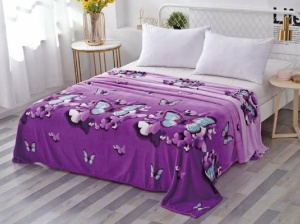 Κουβέρτα Cocolino Purple Butterfly 200x230 cm