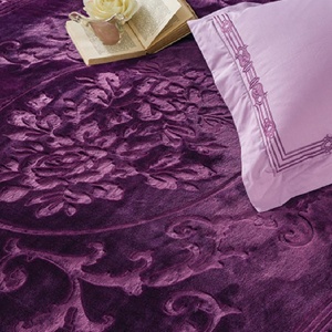 Κουβέρτα Emboss Camilla Μωβ 220x240 cm - Img 2
