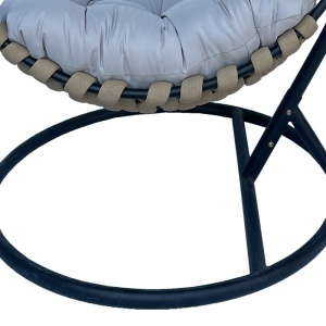 Κούνια Κήπου Makito Pako World, Μαύρο, PVC, Μπεζ-Γκρι, 100x105x195 cm - Img 7
