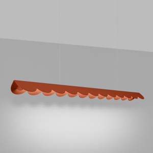 Κρεμαστό φωτιστικό LED Biscuit, Κόκκινο, 4000K, 131x13x200 cm - Img 3