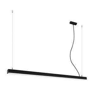 Κρεμαστό φωτιστικό LED Pinne, Μαύρο, 4000K, 150x6x150 cm
