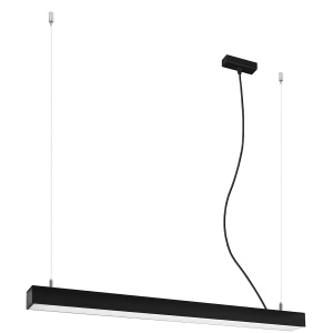 Κρεμαστό φωτιστικό LED Pinne, Μαύρο, 4000K, 90x6x150 cm
