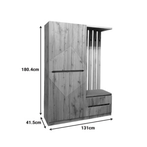 Κρεμάστρα Zomie Natural 131x41.5x180.4 cm - Img 5