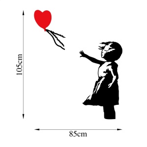 Μεταλλικός πίνακας Banksy Μαύρο 105x85 cm - Img 6