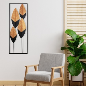 Μεταλλικός πίνακας Asil Πολύχρωμος 32x5x90 cm