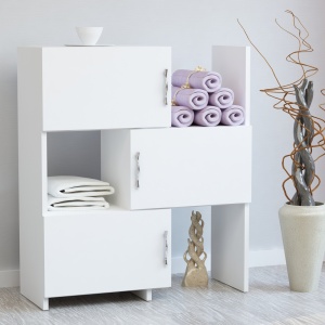 Ντουλάπα multifuncțional Anna Λευκό 65x89.8x31.5 cm