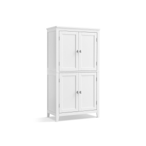 Ντουλάπι Μπάνιου Vasagle Λευκό 60x30x110 cm