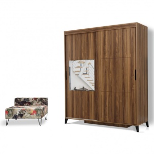 Ντουλάπα Pasific Home Fuga - 160 Ceviz Dolap - Img 5