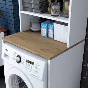 Ντουλάπι για Πλυντήριο Ρούχων KD101 Λευκό 65x183.6x60 cm - Img 4