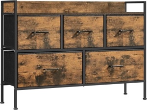 Ντουλάπι με Συρτάρια Songmics Καφέ 98.2x29x70 cm