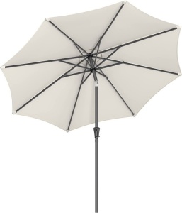 Ομπρέλα σκίασης, Songmics, 2,7 m, UPF 50+, Κρεμ