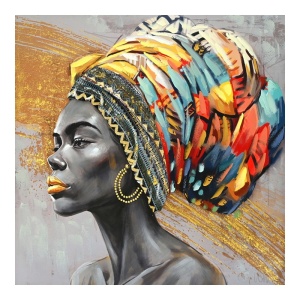 Πίνακας καμβά Africana Inart I, Pako World, 100x3x100 cm