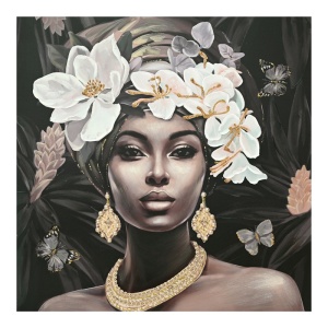 Πίνακας καμβά Beauty Africa 80x3x80 cm