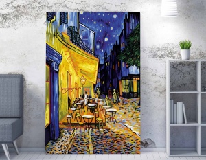 Πίνακας καμβά WY73 Πολύχρωμο 50x70 cm