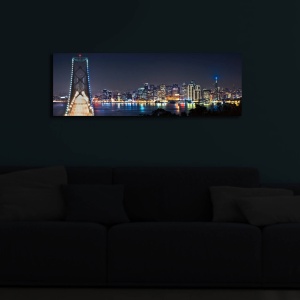 Πίνακας με LED 3090İACT Πολύχρωμο 30x90x3 cm