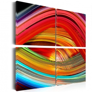 Πίνακας - Colorful depths 80x80 cm