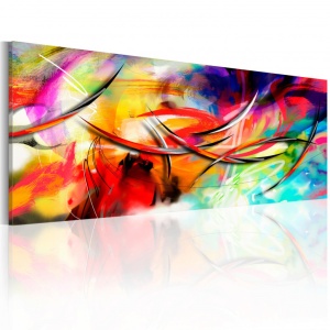 Πίνακας - Dance of the rainbow 120x40 cm